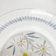 Coupe en verre Walther glass papillon et fleurs
