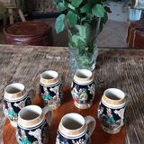 Set of 6 mugs beer germany