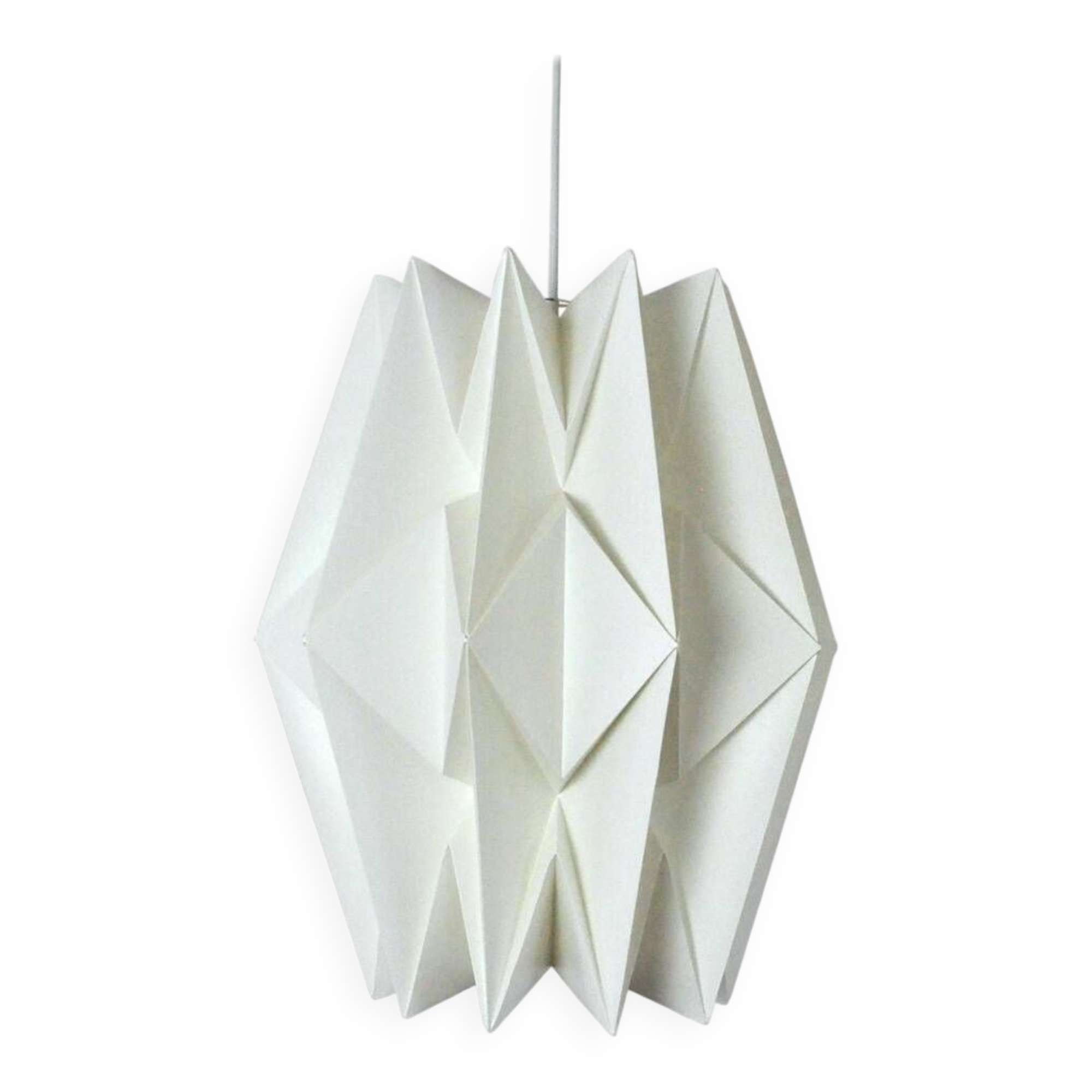 Large Le Klint hand-pleated hanging lamp by Peter Hvidt & Orla Mølgaard-Nielsen