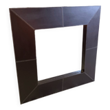 Miroir cuir marron