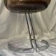 tulip chair in smoked plexiglass and chrome by Boris Tabacoff, design 1970