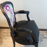 Fauteuil type louis XV dossier