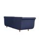 Primafila sofa by Luca Meda in blue velvet for Molteni & Co / 1991