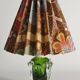 Green Glass Table Lamp Börne Augustsson, Åseda, 1950s