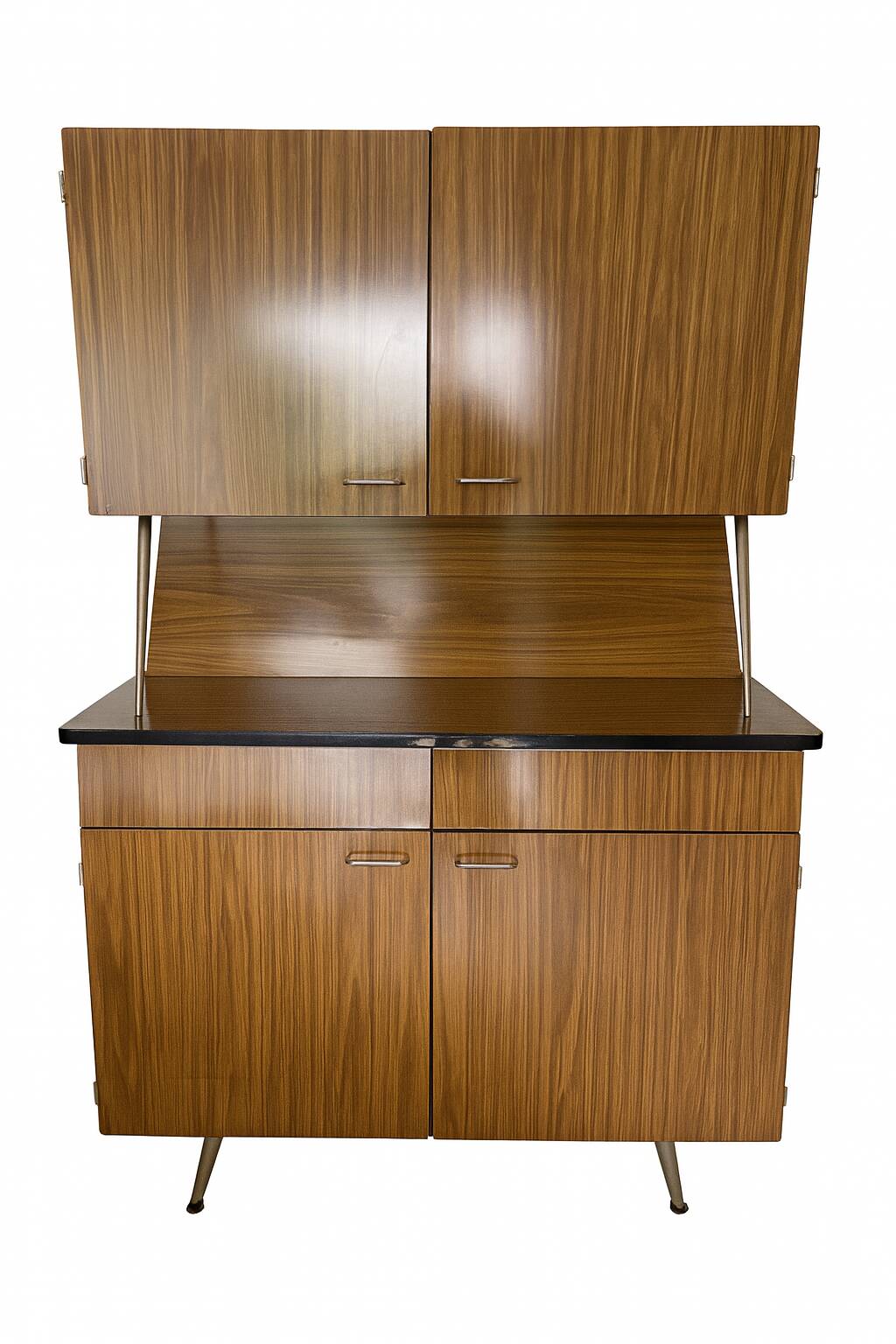 Buffet en bois vernis - mid-century modern
