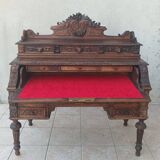 Louis XIII cylinder desk in oak, 19th century