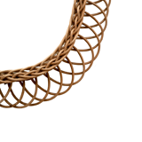 Vintage rattan mirror