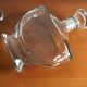 Bottle with cap, decanter, thick glass, original shape