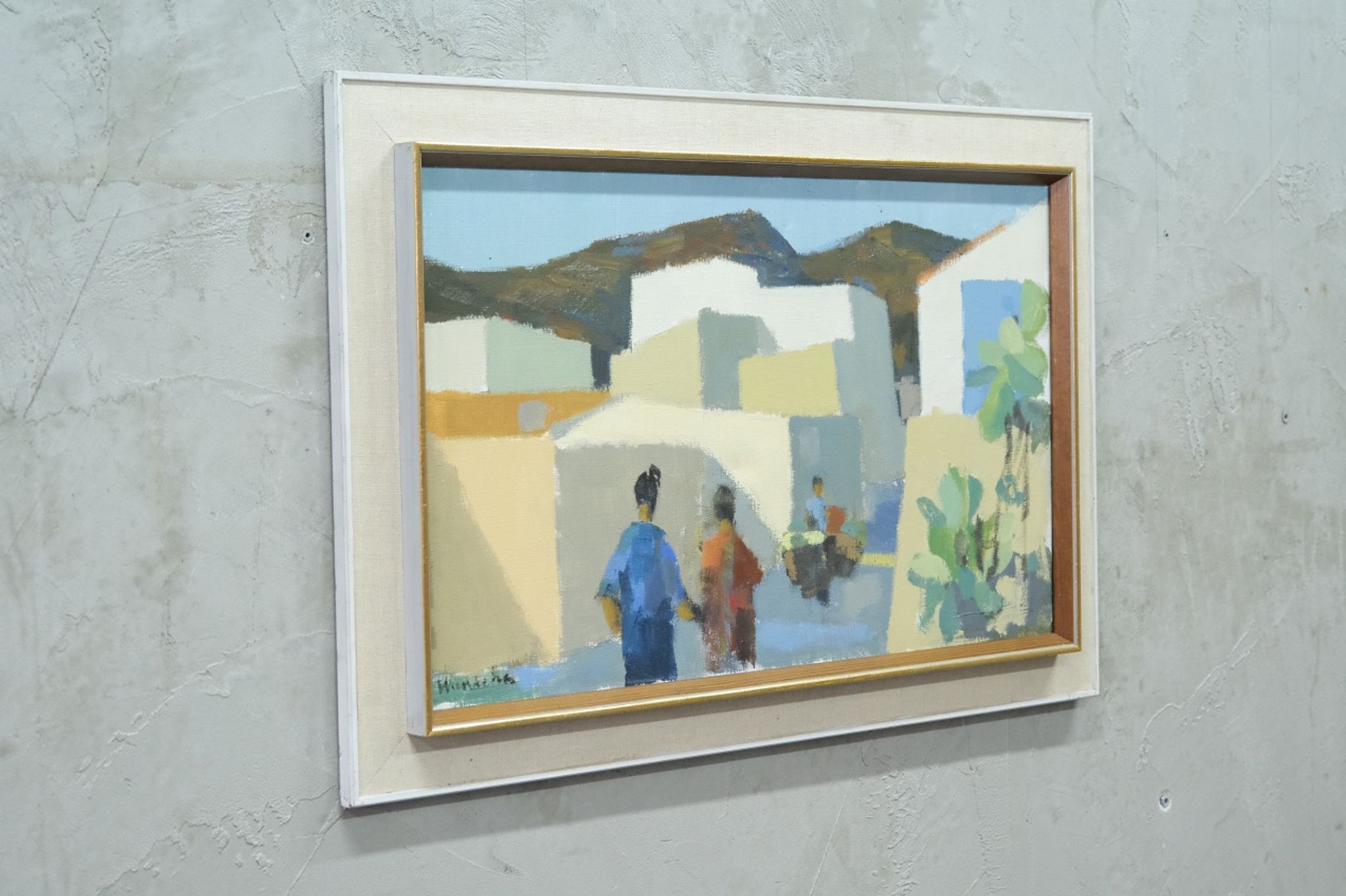Stig Wernheden, Scandinavian Modern Landscape, 1960s, Oil on Canvas, Framed