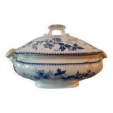 Rare earthenware vegetable dish with floral decoration bfk boch frères keramik