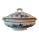 Rare earthenware vegetable dish with floral decoration bfk boch frères keramik