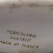 Virebent porcelain vase – minimalist landscape, France, 1970s