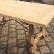 Monastery table in stripped solid oak