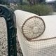 19th century French folding iron daybed