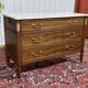 Louis XVI commode in mahogany with a marble top from the 1950s.
