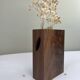 Minimalist design wooden vase