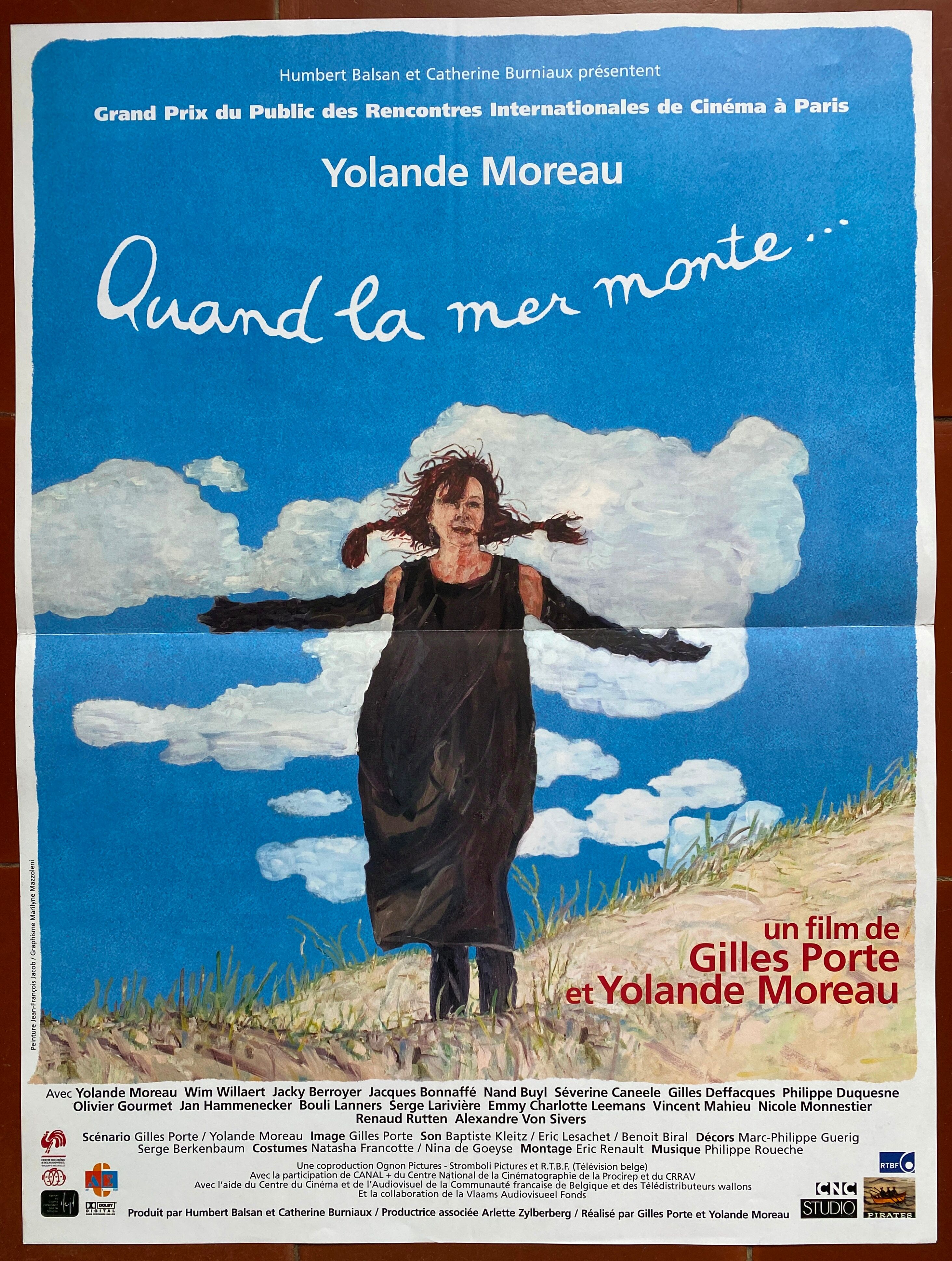 Original cinema poster "Quand la mer monte" Yolande Moreau 40x60cm