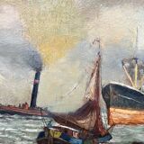 Alfred Jansen (1859-1935). "Seascape".