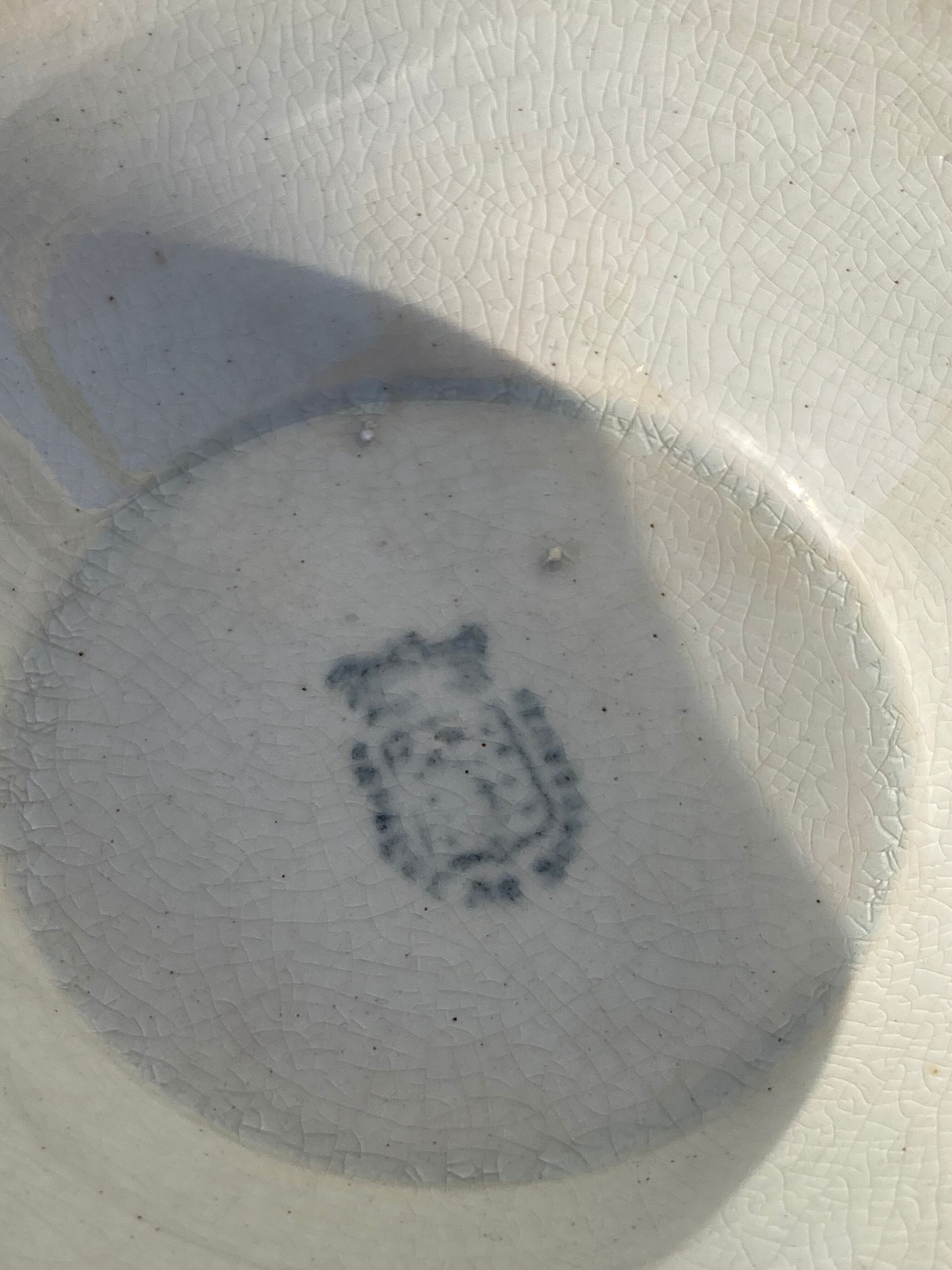 White earthenware tureen from Sarreguemines