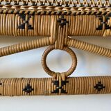 Rattan and wicker headboard