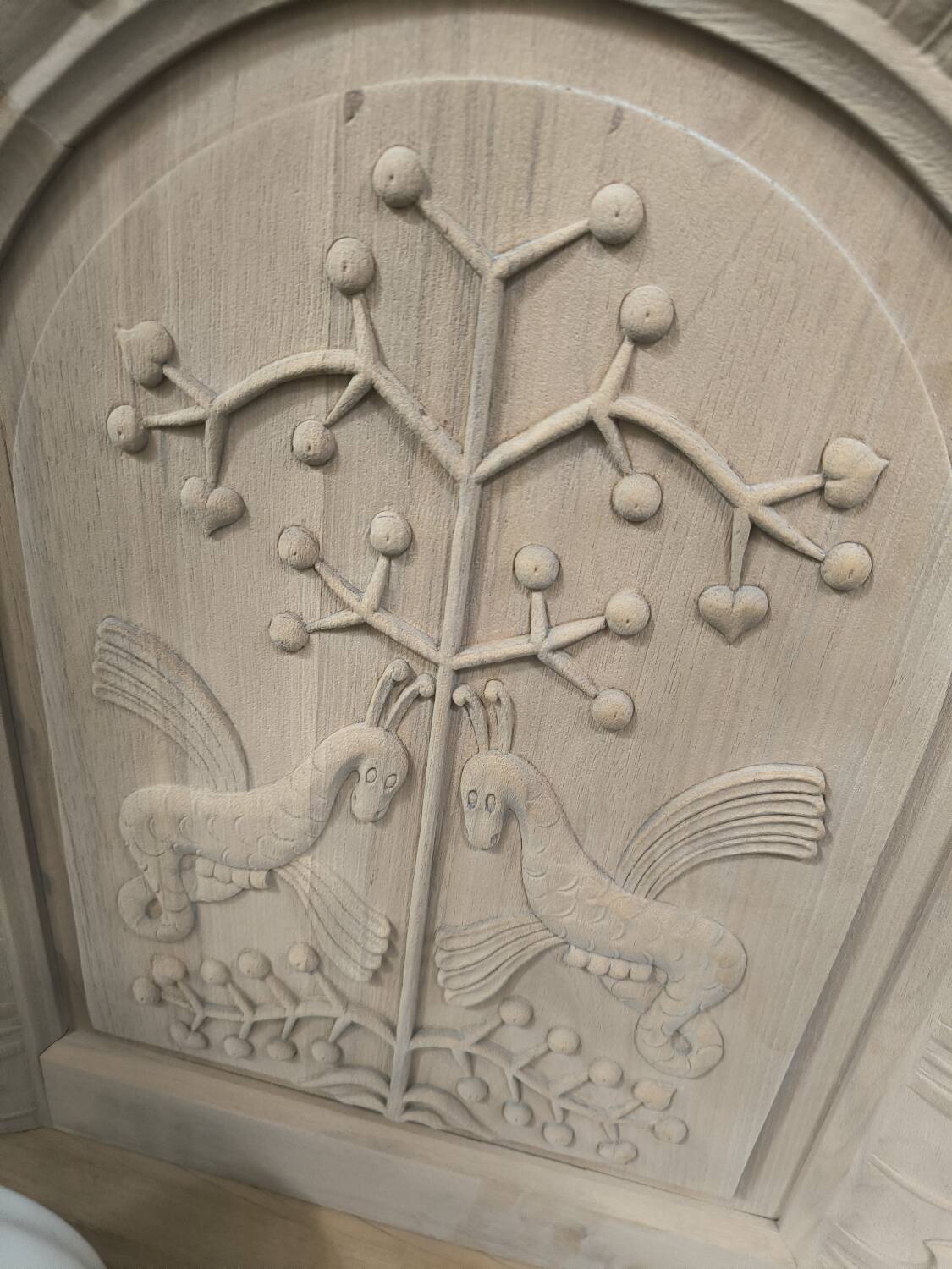 Huge sideboard, 1957, solid natural walnut