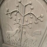 Huge sideboard, 1957, solid natural walnut