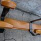 Scandinavian wall coat rack in wood and metal 8 hooks 60s 70s