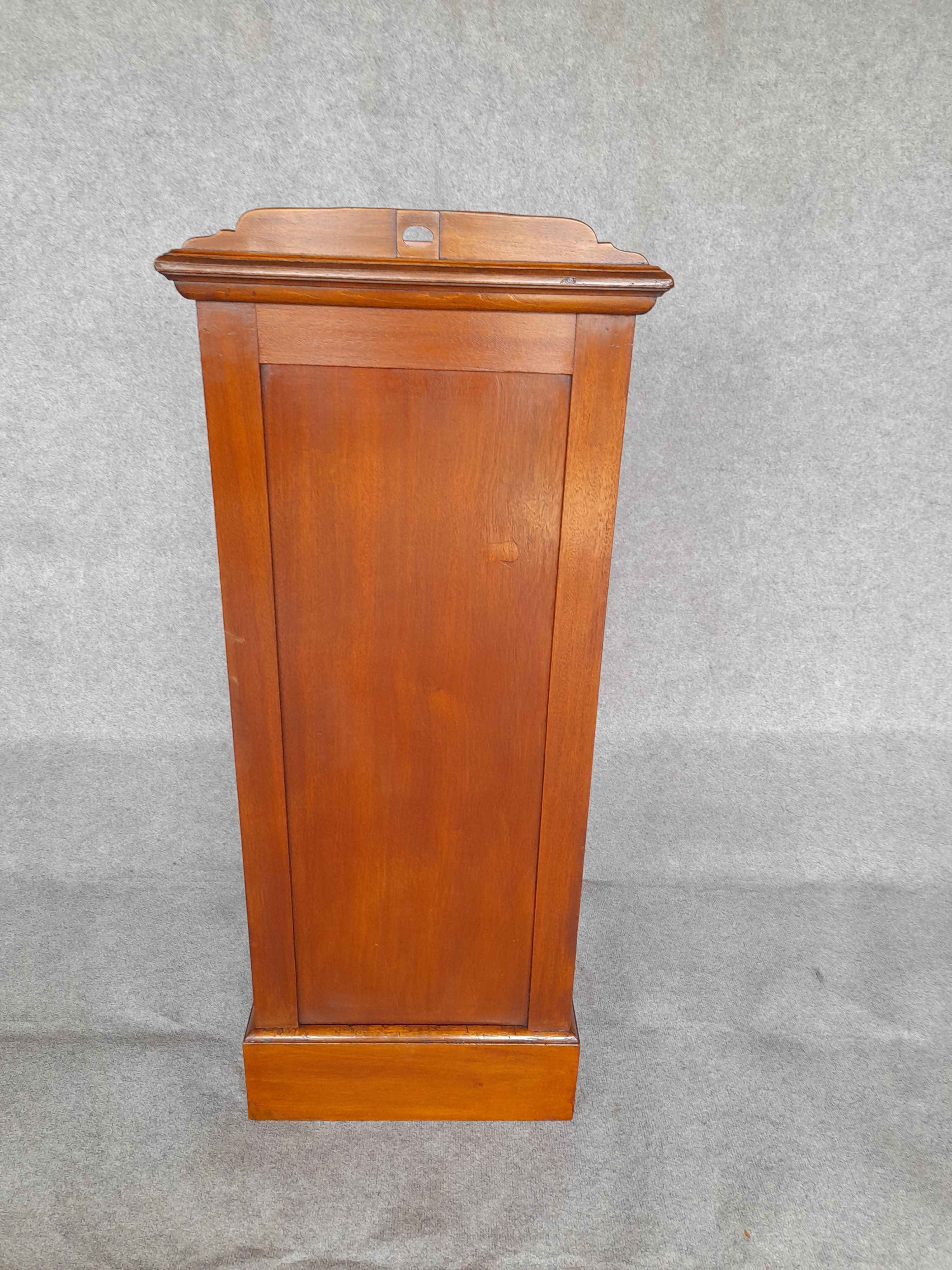 Filing cabinet with curtain and art nouveau desk