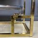 Vintage Italian brass and chrome wall unit, 1970s