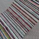 Vintage Turkish handmade rug 130x282 cm