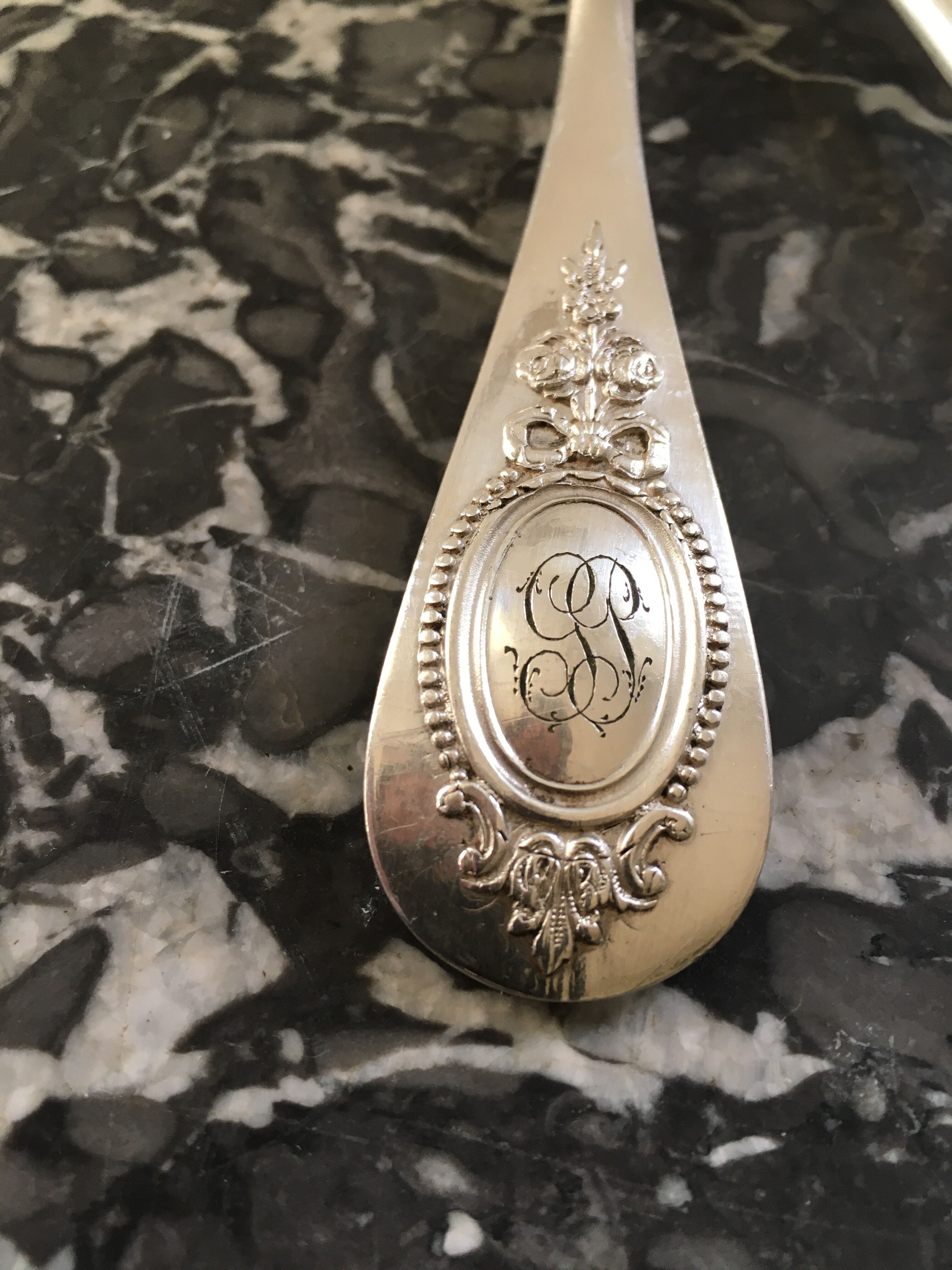 Cailar Bayard silver metal soup spoons
