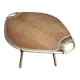 Table basse en rotin vintage