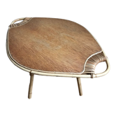 Vintage rattan coffee table