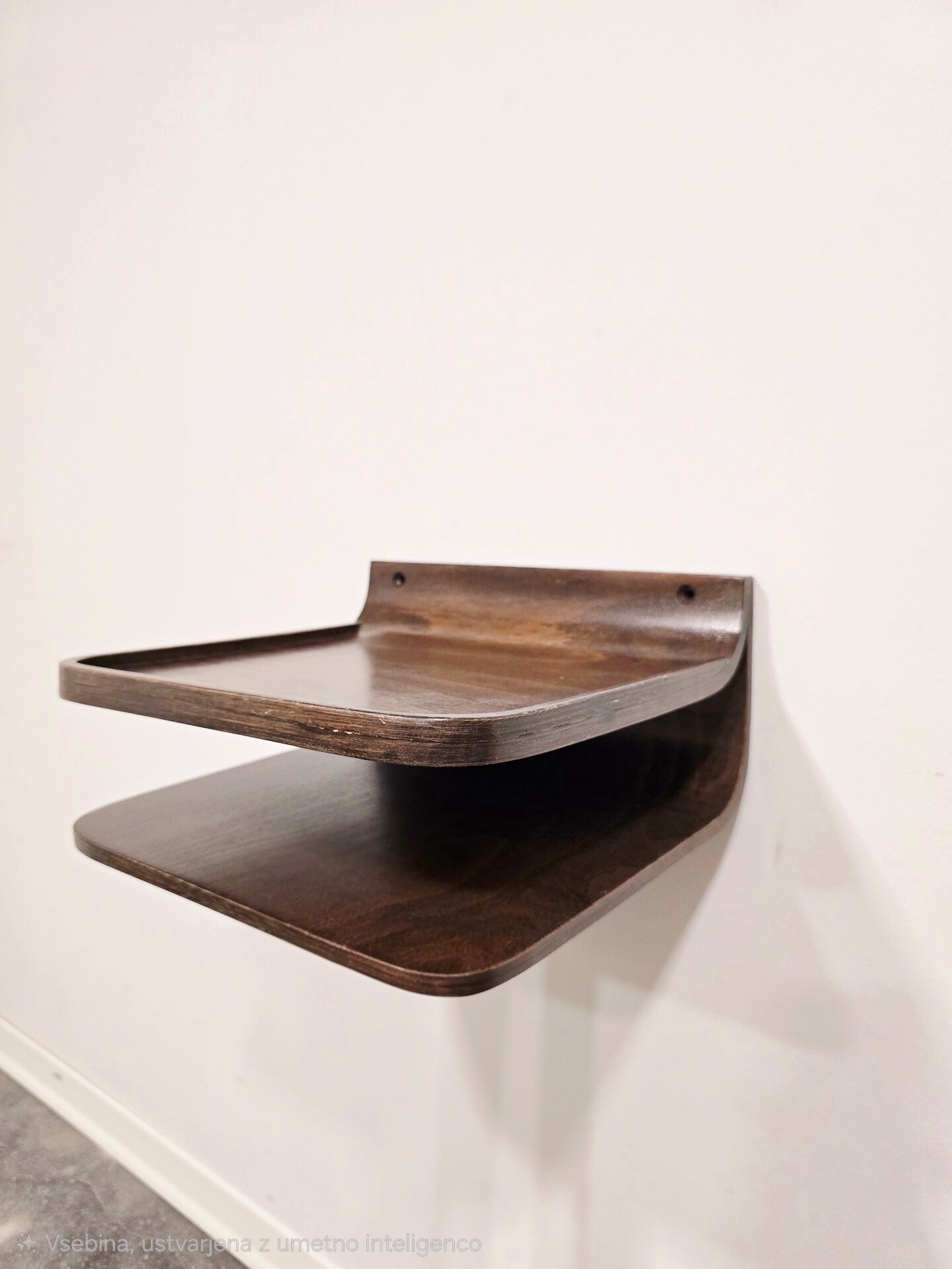 60s Floating Wall Shelf – Mid-Century Plywood