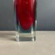 Murano vase sommerso large model red and blue - Mandruzzato - 1970s