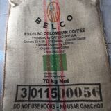Coffee burlap bag colombia fabrica