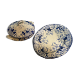 Batch of serving dishes Flora 1900