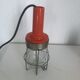 Vintage orange bakelite glass lamp - 25 cm