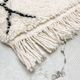 Moroccan Berber carpet Beni Ouarain with black patterns 2.60x1.60m