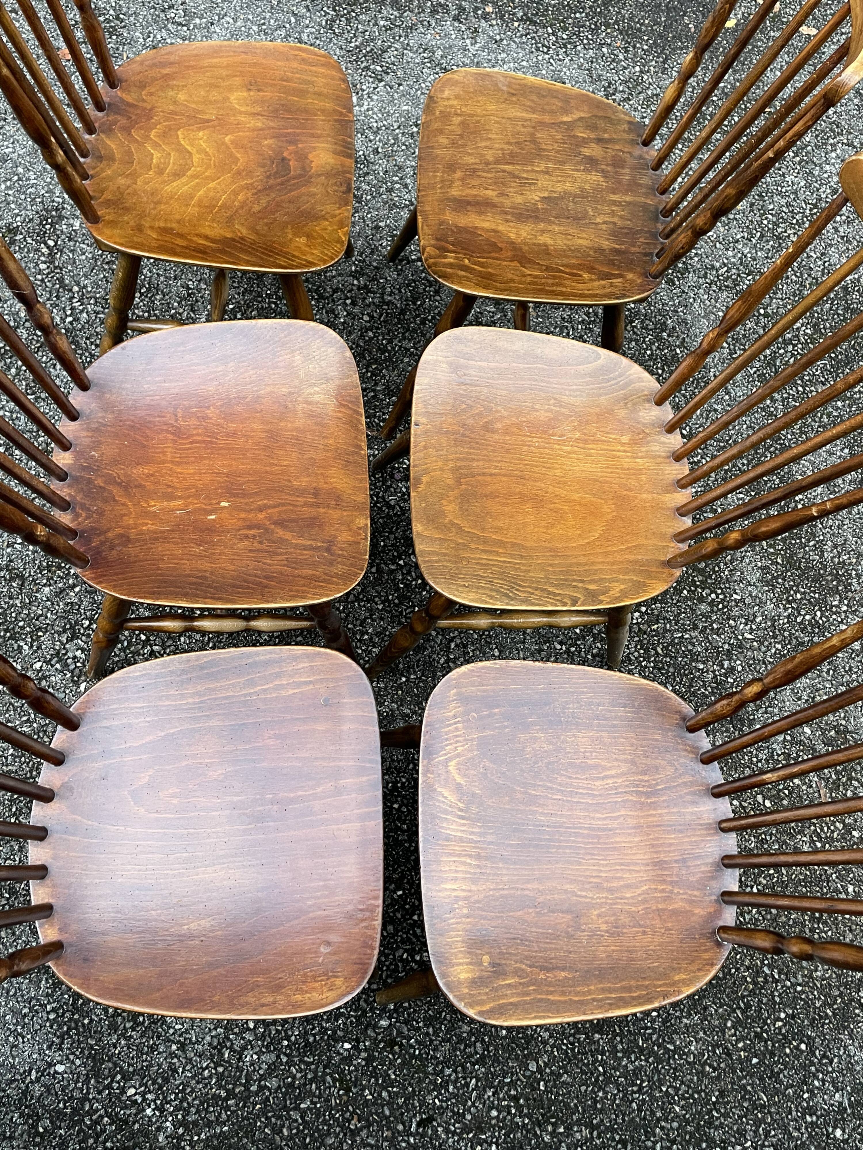 Set of 6 Baumann bistro chairs