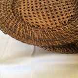Six rattan under-plates, basketry, wicker