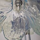 Italian Ceiling Lamp with Five Blue Murano Glass Lamshades – 1970s