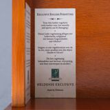 Heldense Exclusive English furniture Cherry wood cabinets 1970s