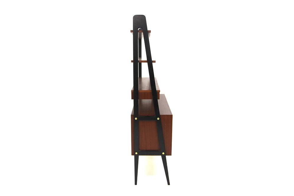 Scandinavian mahogany secretary desk, Sweden, 1950