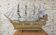 Unique V.O.C model ship from tree trunk (fully handmade)