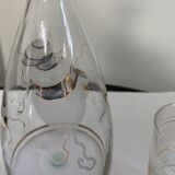 Carafe and two glasses
