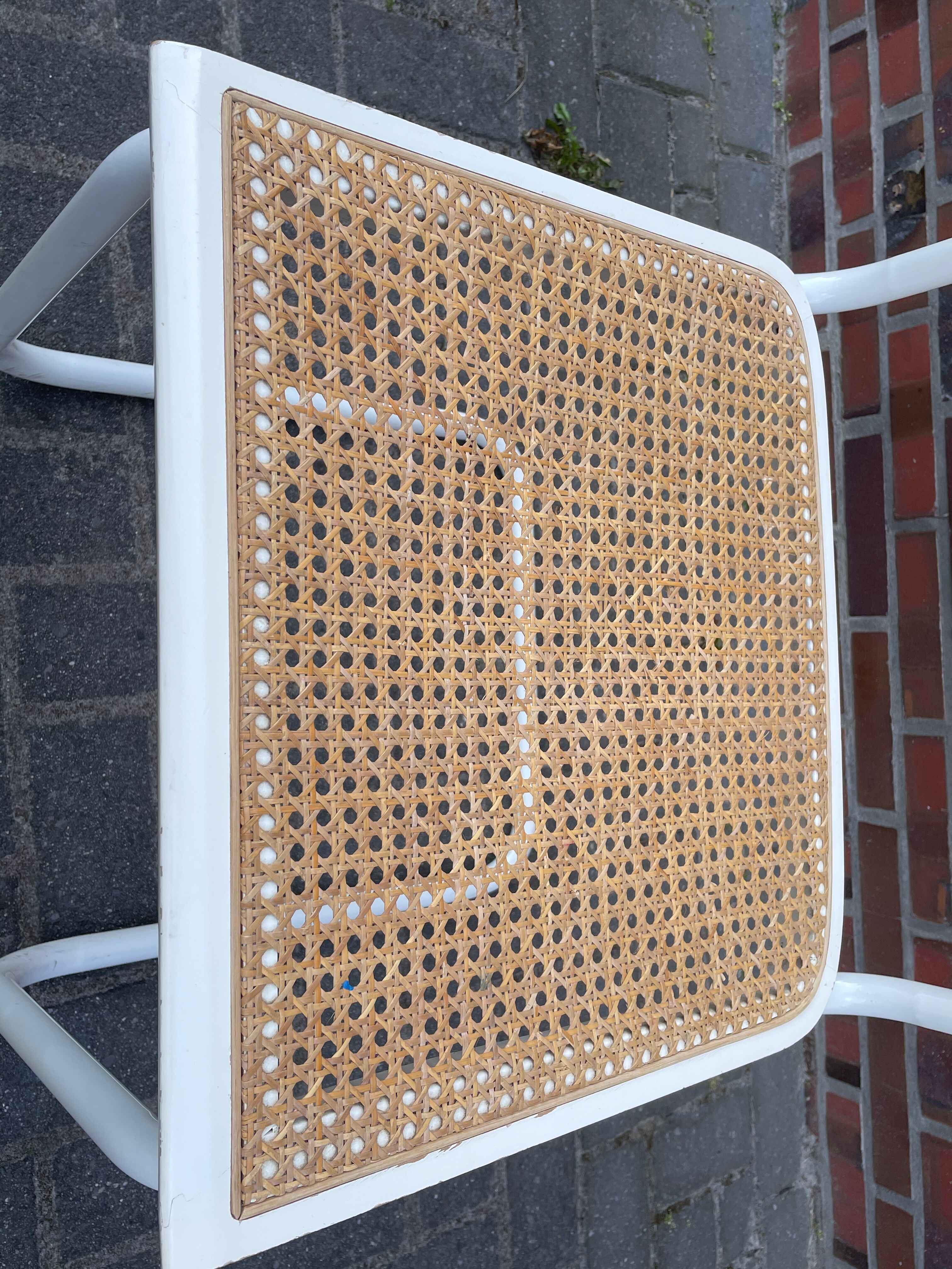 Cesca dining room chair designed by Marcel Breuer