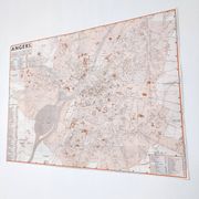 Angers vintage map 74x54cm