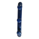 Coat rack with 3 blue hooks
