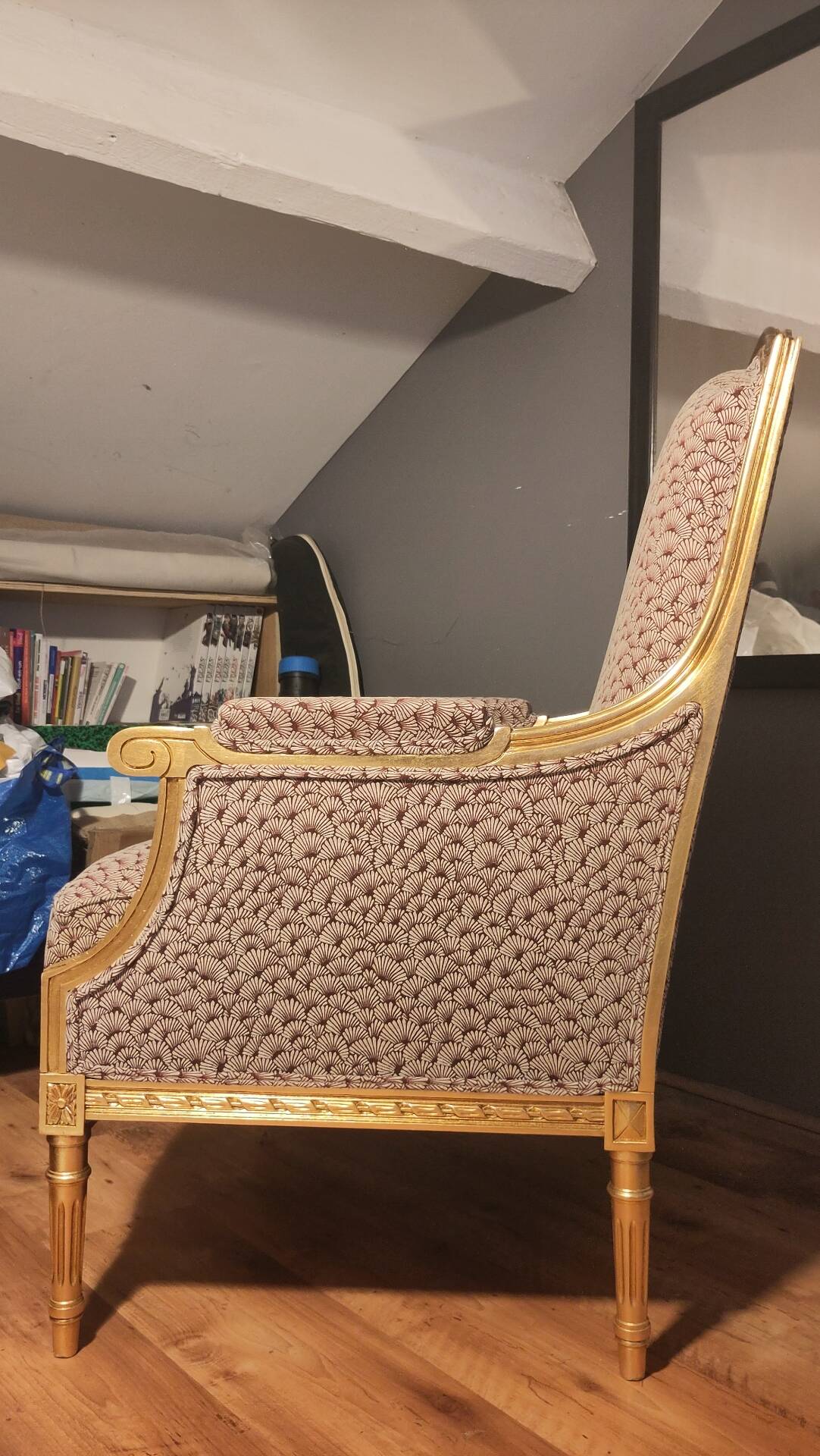 Modernised Louis XVI style armchair